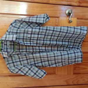 Plaid button down shirt